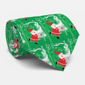 Schattige Kerstmis, zingende en dansende Kerstman Stropdas (Opgerold)