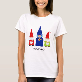 Schattige Kerstmnisgnomen T-shirt