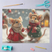 Schattige kerstmuizenweefselpapier tissuepapier (Craft)