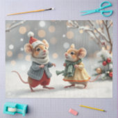 Schattige kerstmuizenweefselpapier tissuepapier (Craft)