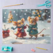 Schattige kerstmuizenweefselpapier tissuepapier (Craft)