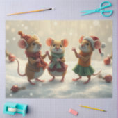 Schattige kerstmuizenweefselpapier tissuepapier (Craft)