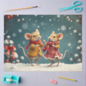 Schattige kerstmuizenweefselpapier tissuepapier (Craft)