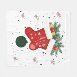 Schattige Kerstmutsen en Cadeaus Vakantiedesign Fleece Deken