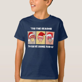 Schattige Kerstpaddenstoelen SEIZOEN VOOR EEN FUN- T-shirt