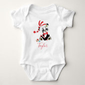 Schattige kerstpanda romper (Voorkant)