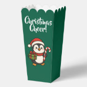 Schattige Kerstpinguïn met Suikerstok Bedankdoosjes (Voorkant)