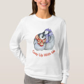 schattige kerstpinguïns mannen winter aanpasbaar t-shirt (Voorkant)