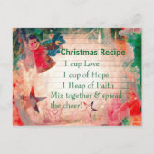Schattige kerstrecept kerst Briefkaart (Voorkant)