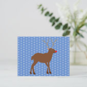 Schattige Kerstree met Rode Neus Briefkaart (Staand voorkant)