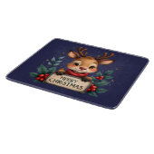 Schattige Kerstrendier met Holly en Teken Snijplank (Hoek)