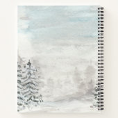 Schattige kerstrendierbufferplaat notitieboek (Achterkant)