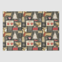 Schattige kerstrendierpatroon