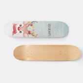 Schattige kerstrendierster persoonlijk skateboard (Horizontaal)