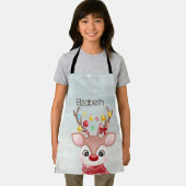 Schattige kerstrendierster schort (Insitu)