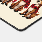 Schattige Kerstrendiertrio met gepleisterde sjaals Bureaumat (Hoek)