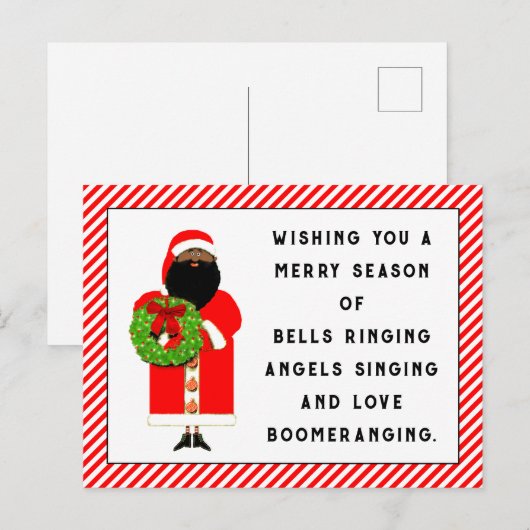 Schattige kerstrijm briefkaart (Voorkant / Achterkant)