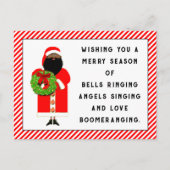 Schattige kerstrijm briefkaart (Voorkant)