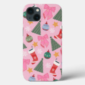 Schattige kerstroze Case-Mate iPhone case (Achterkant)