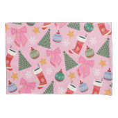 Schattige kerstroze kussensloop (Voorkant)