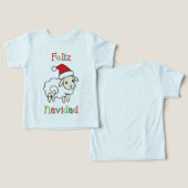 Schattige Kerstschaap – Feliz Navidad (Ontwerp Voorkant & Achterkant)
