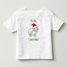 Schattige Kerstschaap – Feliz Navidad Kinder Shirts