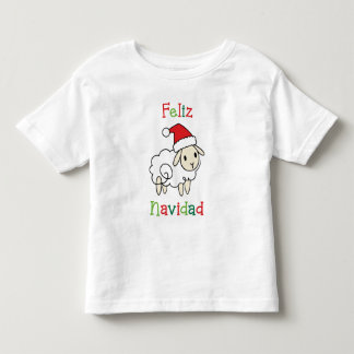 Schattige Kerstschaap – Feliz Navidad Kinder Shirts