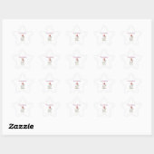 Schattige Kerstschaap – Feliz Navidad Ster Sticker (Vel)