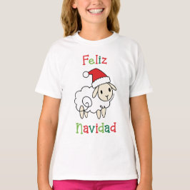 Schattige Kerstschaap – Feliz Navidad T-shirt