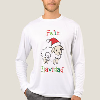 Schattige Kerstschaap – Feliz Navidad Tri-Blend Shirt