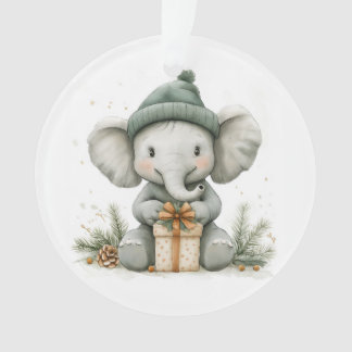 Schattige Kerstserie Baby Elephant Ornament