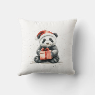 Schattige Kerstserie Baby Panda Beer Kussen