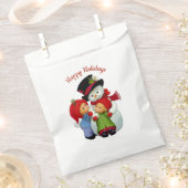 Schattige kerstspeelgoed met mevrouw Snowman Bag Bedankzakje (Geknipt)