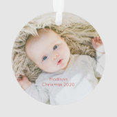 Schattige kerststal religieuze kerstillustratie ornament (achterkant)