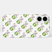 Schattige kersttekst, Ho in snoepstokken ornamente Case-Mate iPhone Case (Achterkant (horizontaal))