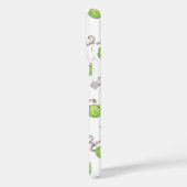 Schattige kersttekst, Ho in snoepstokornamenten Case-Mate iPhone Case (Achterkant / Links)
