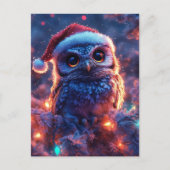 Schattige kerstuil briefkaart (Voorkant)