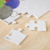 Schattige kerstuil-illustratie legpuzzel (Zijkant)