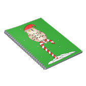 Schattige Kerstuil Notitieboek (Rechterzijde)