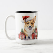 SCHATTIGE KERSTVAKANTIE CORGIS CADEAUS TWEEKLEURIGE KOFFIEMOK (Links)