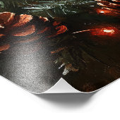 Schattige kerstvarken rustiek schilderij foto afdruk (Hoek)