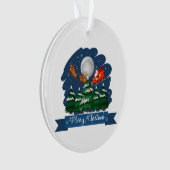 Schattige kerstversiering ornament (voorkant)