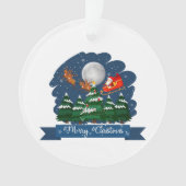 Schattige kerstversiering ornament (voorkant)