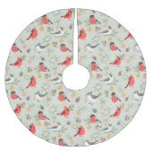 Schattige kerstvogelpatroon vakantieontwerp kerstboom rok (Voorkant)