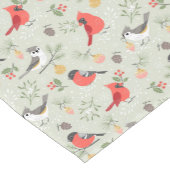 Schattige kerstvogelpatroon vakantieontwerp korte tafelloper (Hoek)