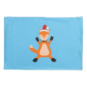 Schattige kerstvos dubbelzijdig patroon kussensloop (Achterkant)