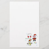 schattige kerstvreugde briefpapier (Voorkant)