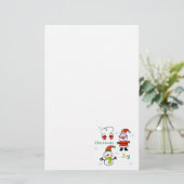 schattige kerstvreugde briefpapier (Staand voorkant)