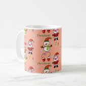 schattige kerstvreugde koffiemok (Voorkant links)