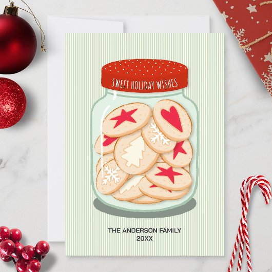Schattige kerstwensen feestdagenkaart